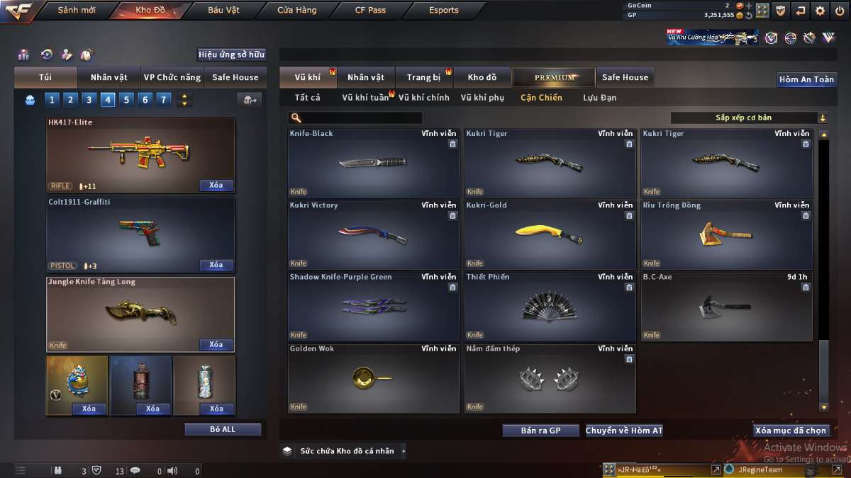 shop acc cf uy tin gia re